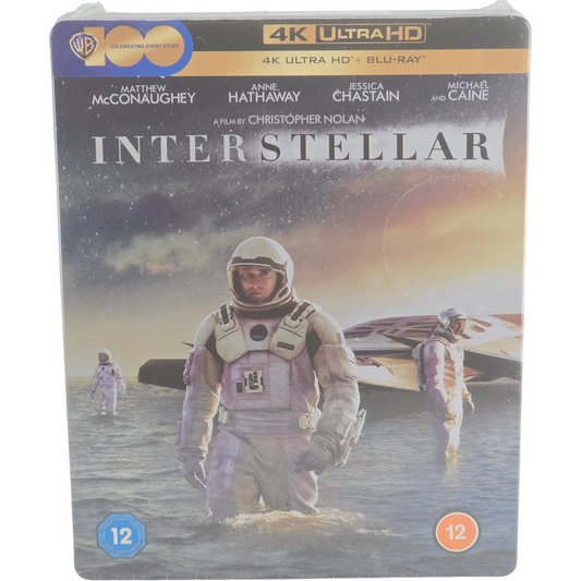 Interstellar SteelBook 4K Ultra HD + Blu-ray 3 disques UK Nolan Anne Hathaway