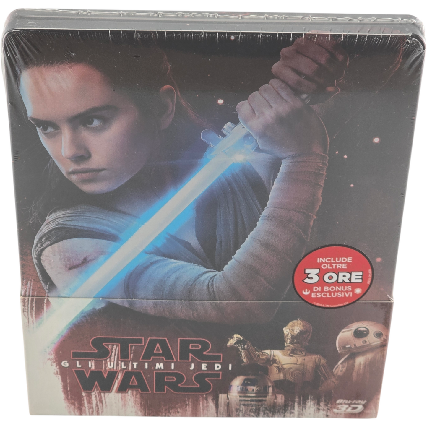 Star Wars: Episode VIII : The Last Jedi SteelBook Blu-ray 3D + Blu-ray Disney  B