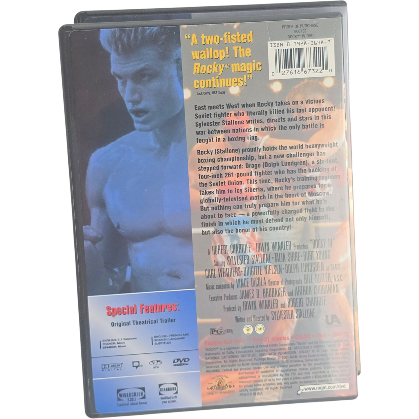 Sylvester Stallone Rocky I II III IV V DVD 5 Films Boxed Set Zone 1 US Import