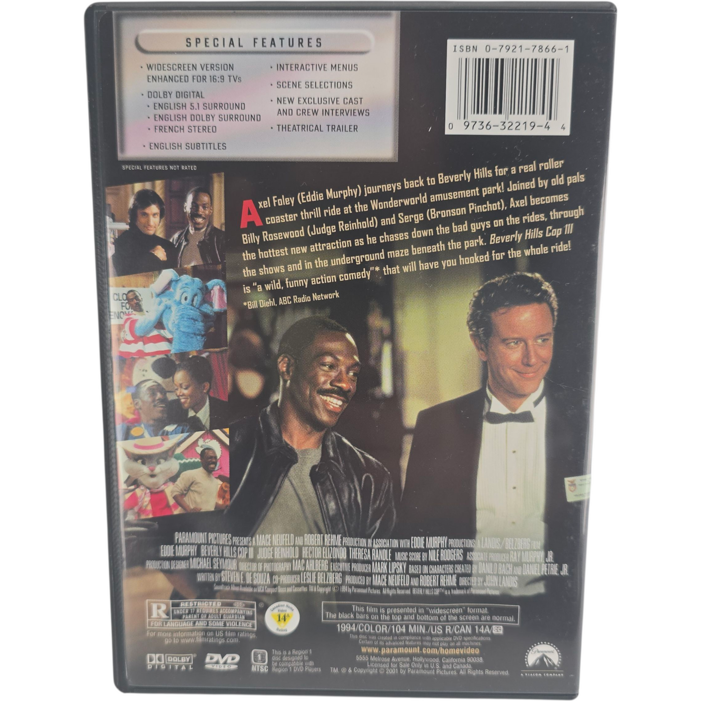 Beverly Hills Cop - The Complete Line Up DVD 3 Films Zone 1 US Import