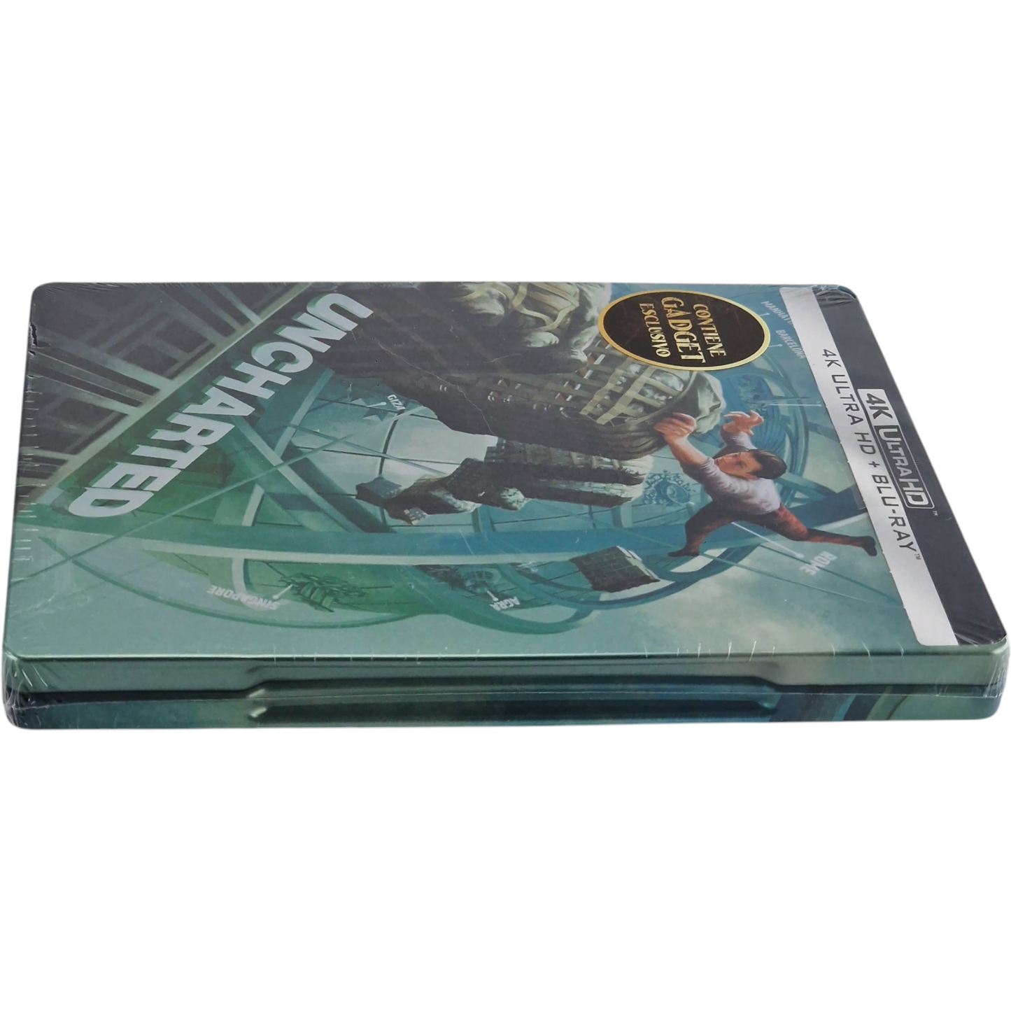 Uncharted Steelbook 4K Blu-ray Ultra HD 2022 Mark Wahlberg Zone B Neuf