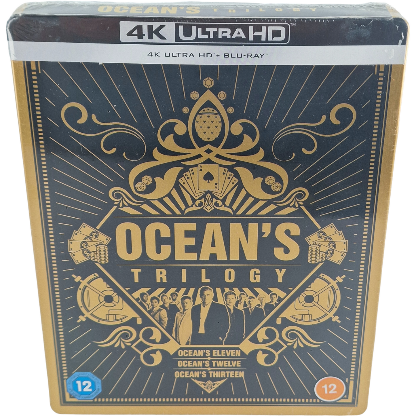 Ocean's 11-12 -13 La trilogie SteelBook 4K Ultra HD + Blu-ray Limitée Zavvi B