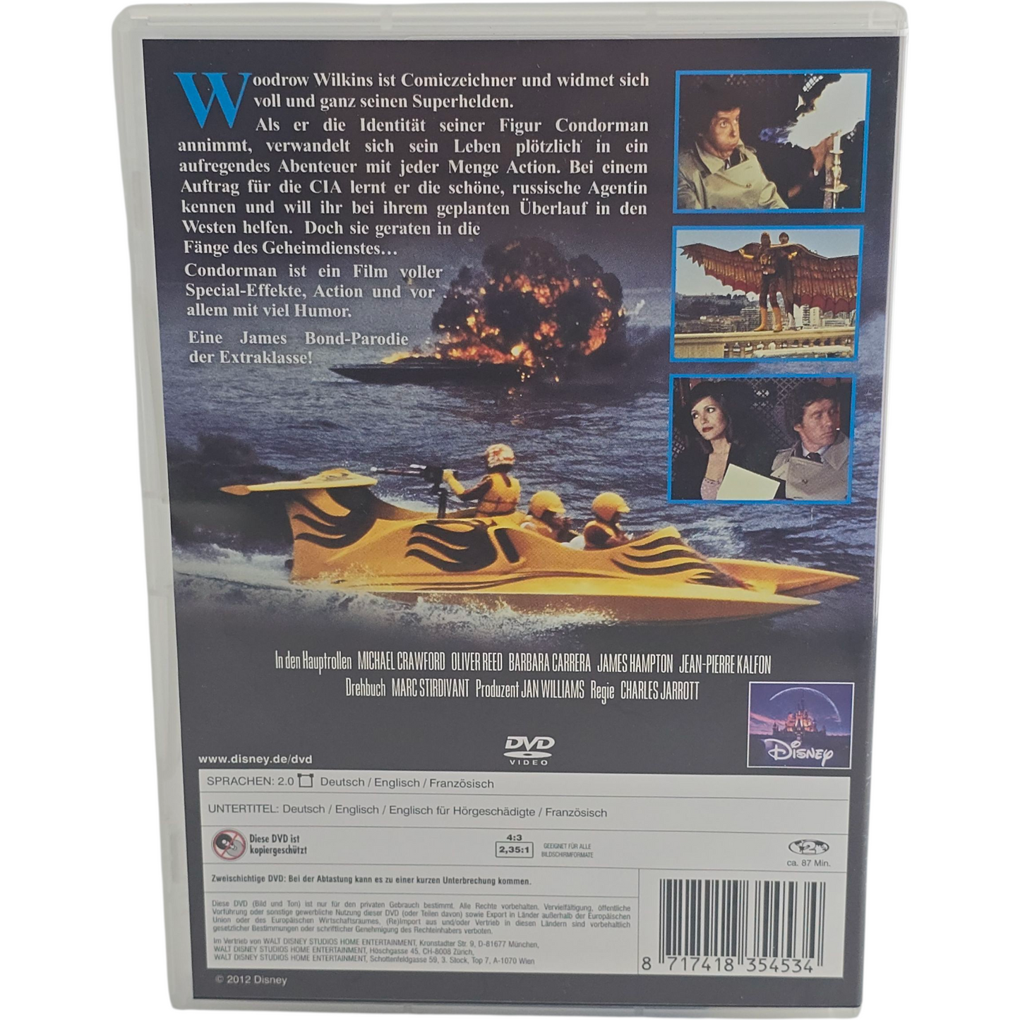 Condorman Crawford, Eli Paperboy Reed DVD Disney Zone B VF