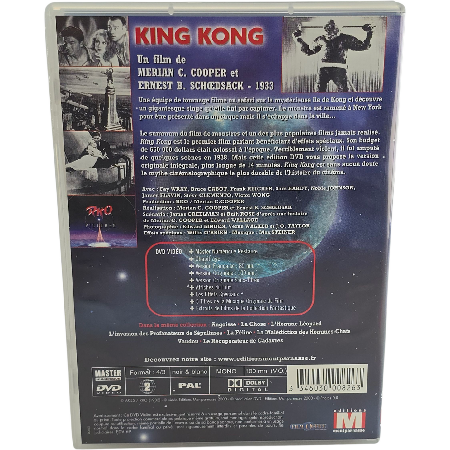 King Kong DVD Fay Wray, Bruce Cabot Zone 2
