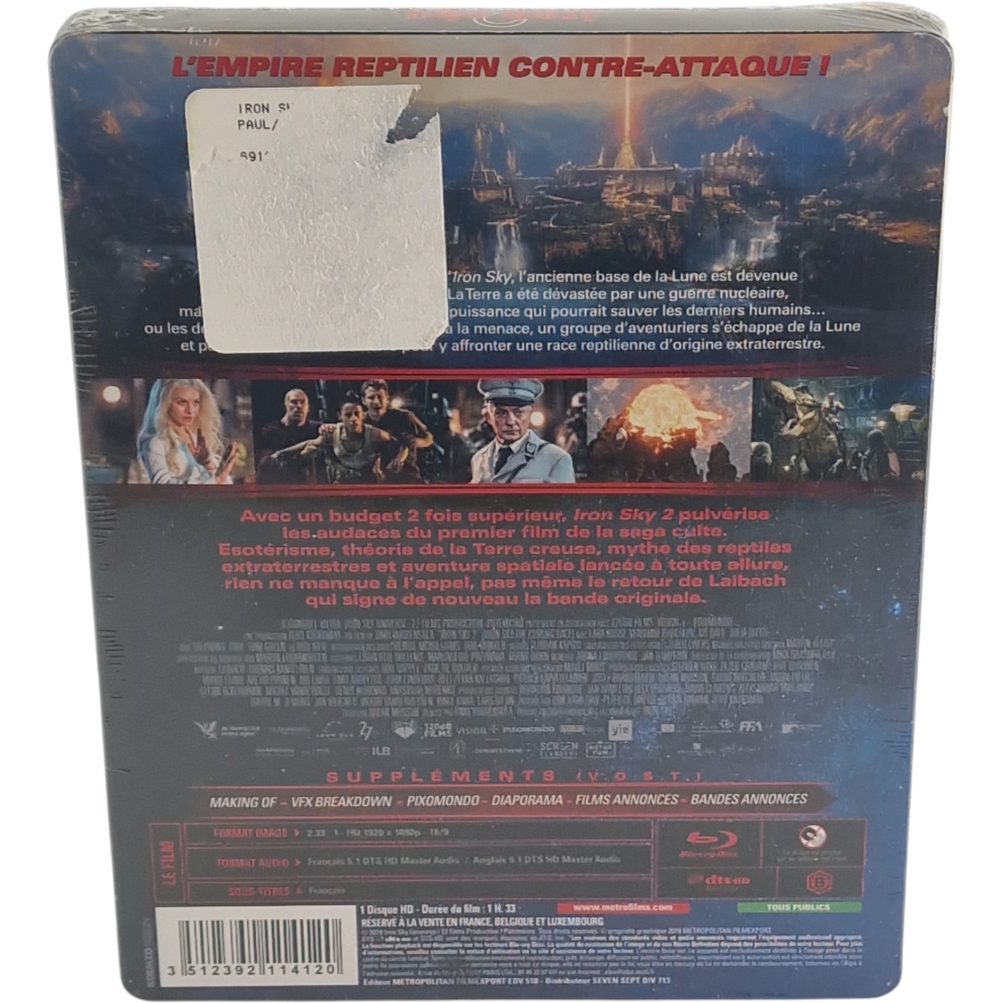 Iron Sky : The Coming Race Blu-ray Steelbook Débossé Édition limitée 2019 Zone B