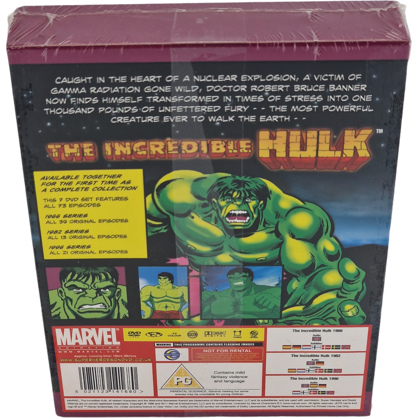 The Incredible Hulk: The Complete Animated Collection DVD DigiBook 4 Seasons B