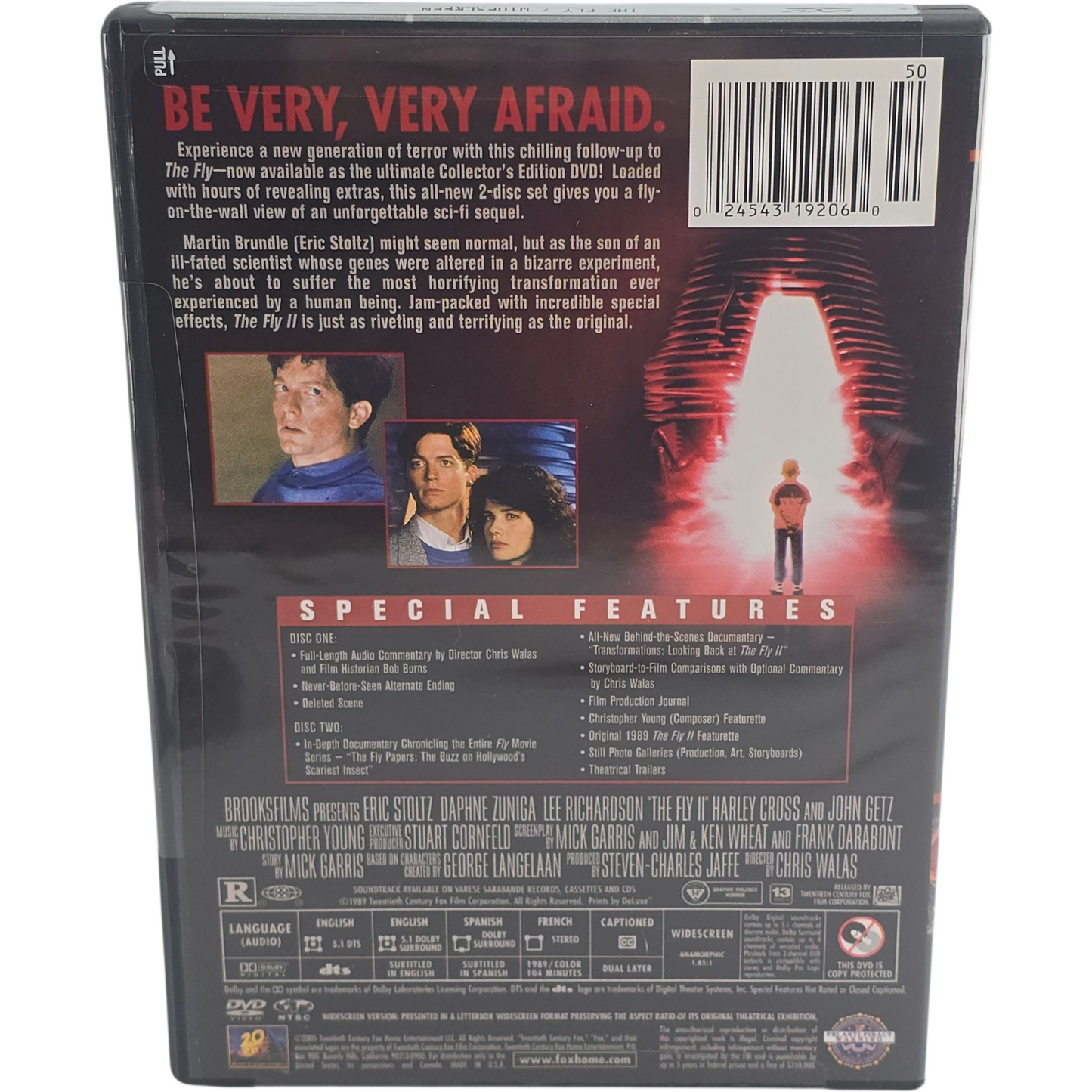 The Fly II DVD Collector's Edition 1989 Zone 1 Chris Walas Import USA