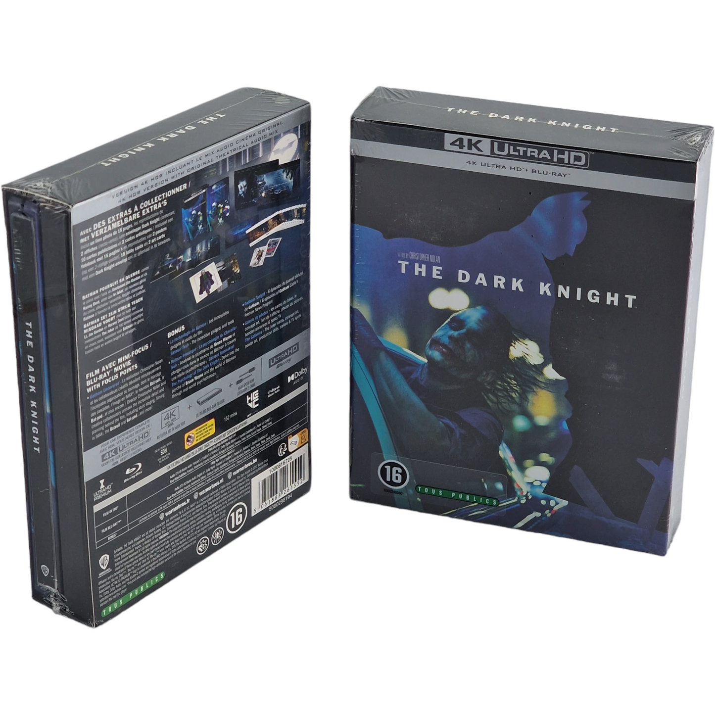 Batman: The Dark Knight SteelBook 4K Ultra HD + Blu-ray Édition Collector Zone B