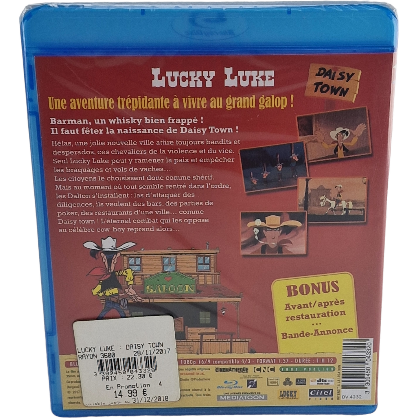 Lucky Luke: Daisy Town Blu-ray Nouveau Master Haute Definition 2017 Zone Libre.