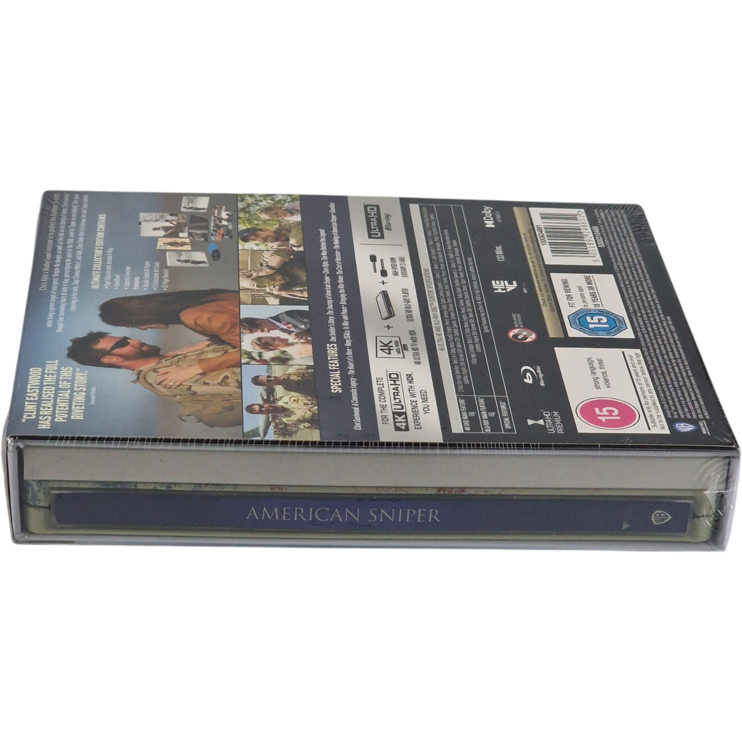 American Sniper 4K Ultra HD + Blu-ray SteelBook Clint Eastwood,Bradley Cooper B