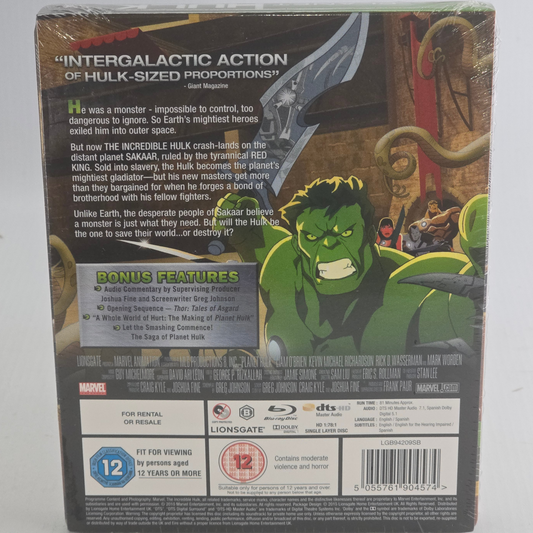 Planet Hulk - SteelBook Blu-ray Marvel Zavvi UK édition limitée à 2 000 ex.
