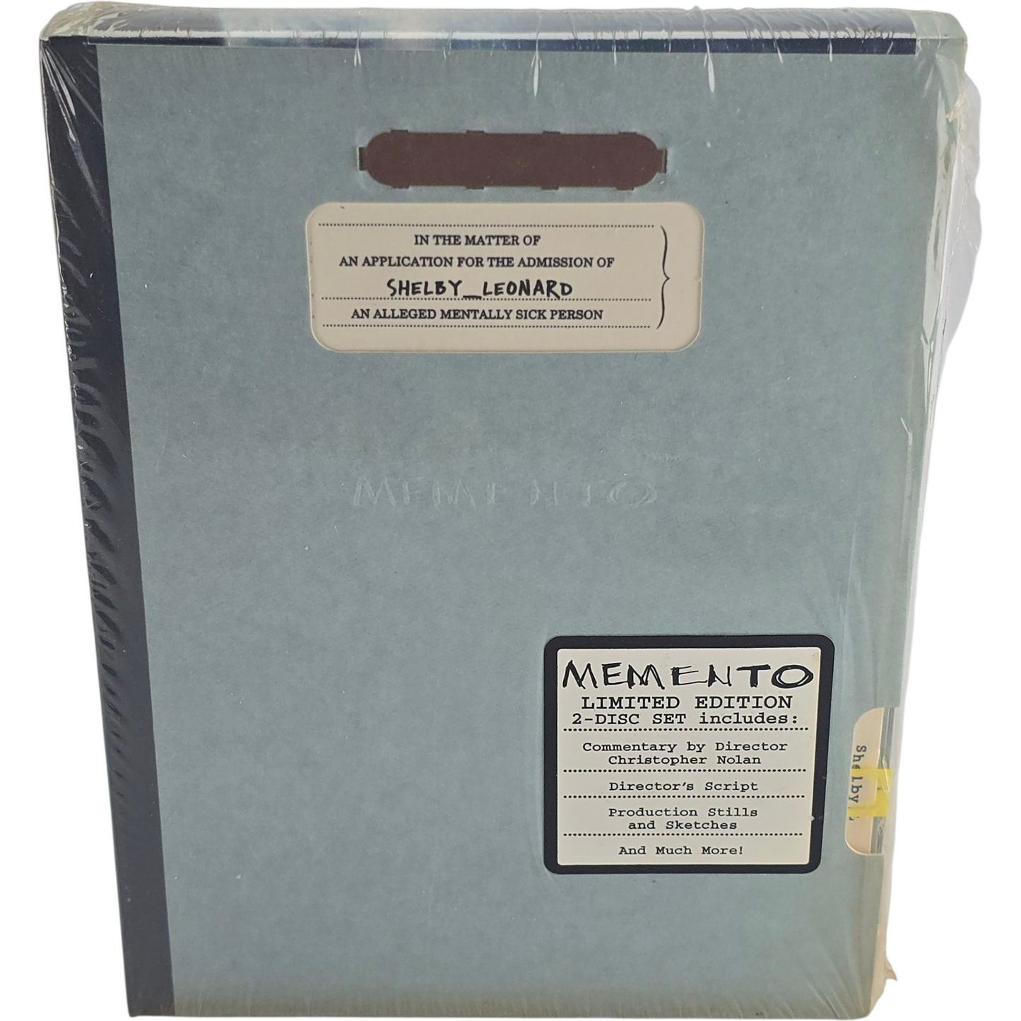 Memento DVD DigiPack 2-disc Ltd Edition Zone 1  Christopher Nolan Import USA