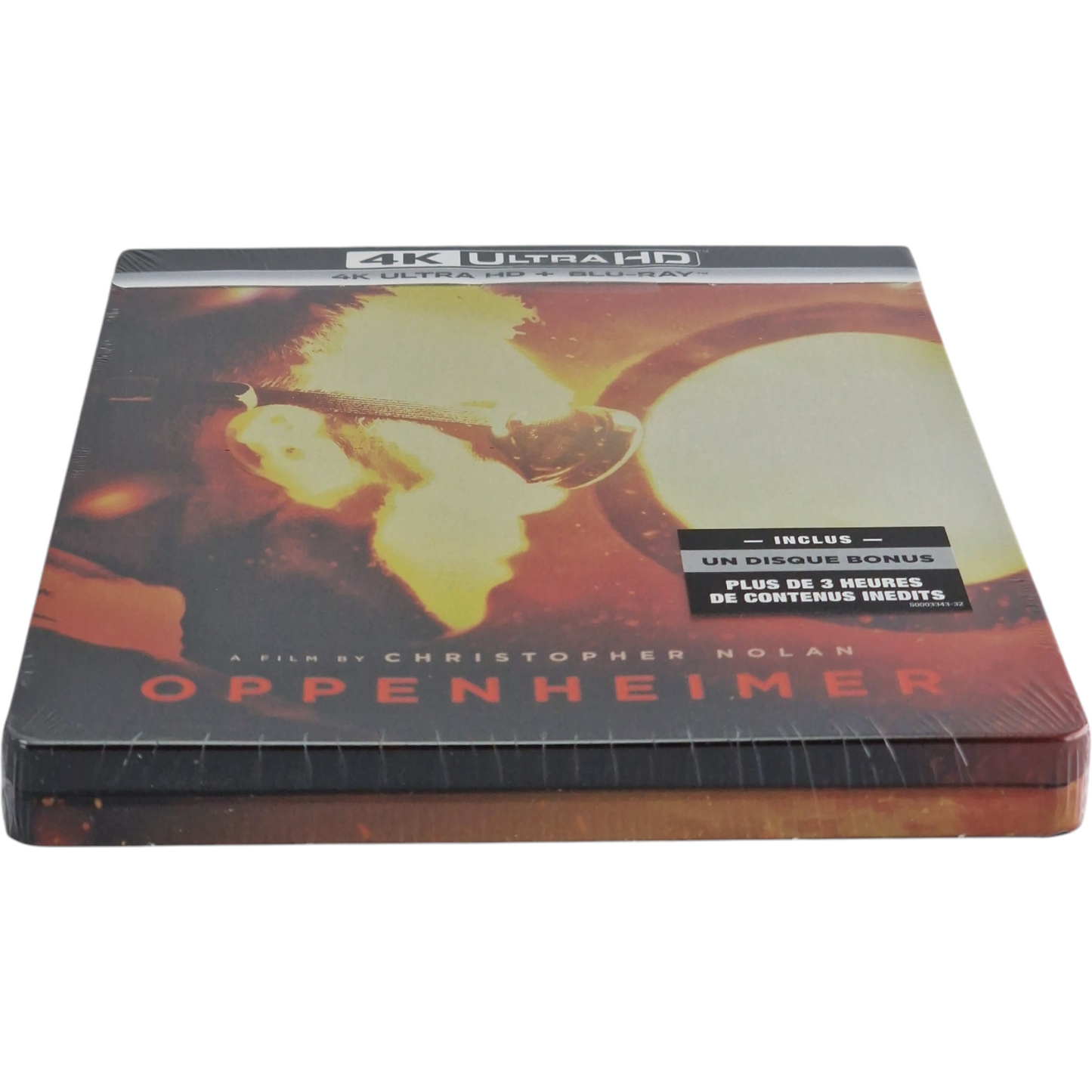 Oppenheimer Steelbook Embossé Blu-ray 4K Ultra HD+ Blu-ray édition Éxlusif Zone Libre