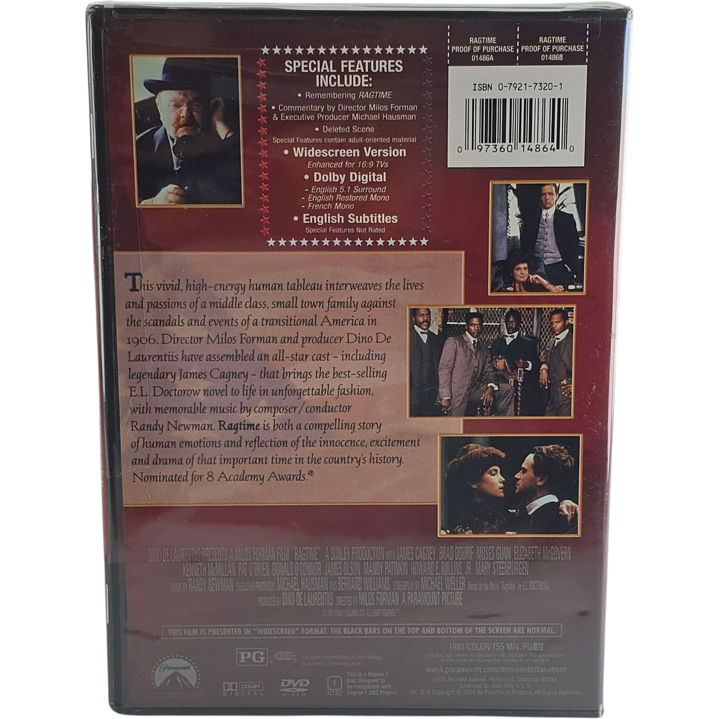 Ragtime DVD 2004 Paramount US_Région 1
