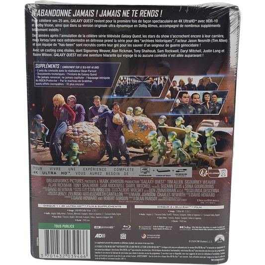 Galaxy Quest SteelBook 4K + Blu-ray 25e anniversaire Tim Allen Sigourney Weaver