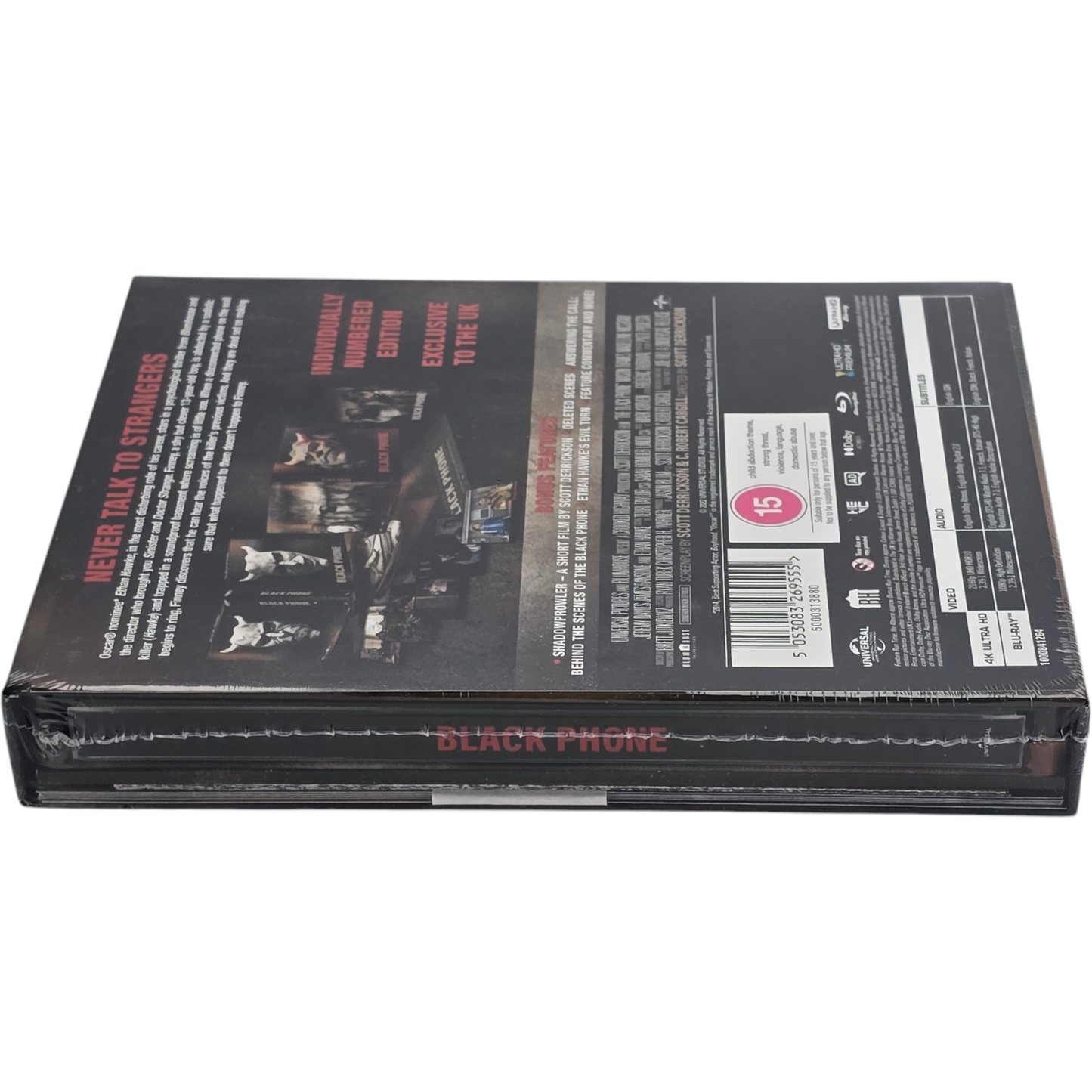 The Black Phone 4K Ultra HD Steelbook Collector Limitée 2500 Ex Numérotée Zone B
