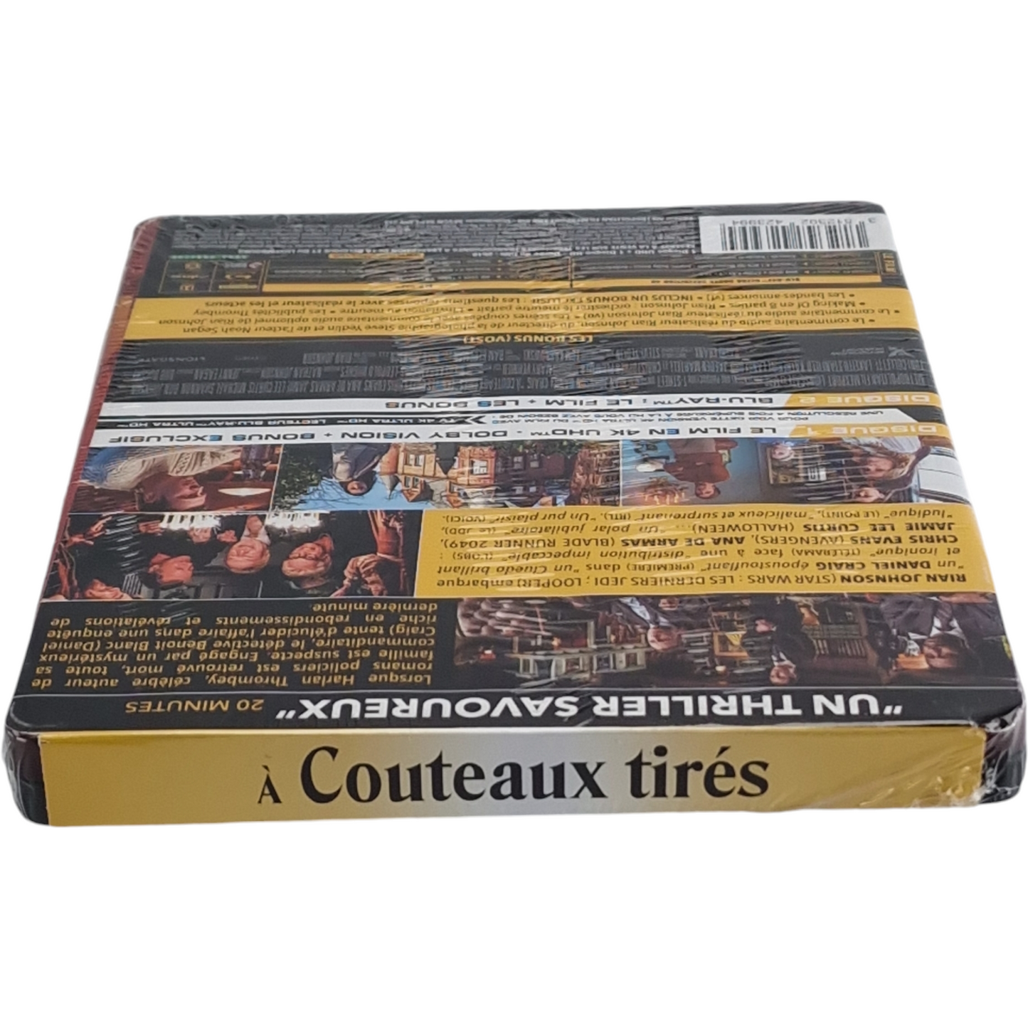 Knives Out A Couteaux tirés 4K Ultra HD + Blu-ray SteelBook Daniel Craig, Chris Evans B