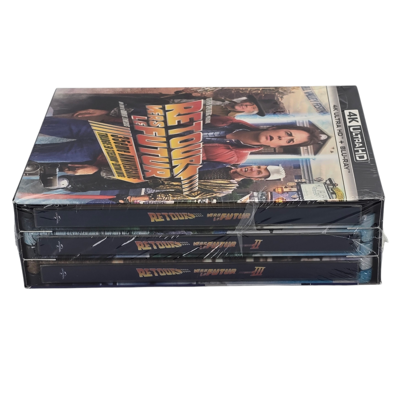 Retour vers Le Futur Trilogie 4K Blu-Ray SteelBook 35ème Anniversaire Zone 2