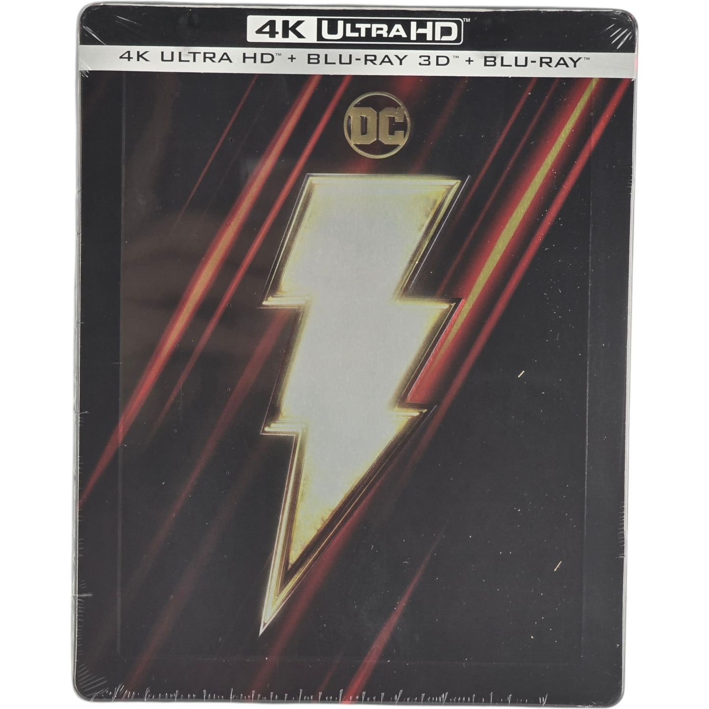 Shazam : SteelBook Débossé 4K Ultra HD + Blu-ray 3D + Blu-ray Édition Limitée Zone Libre