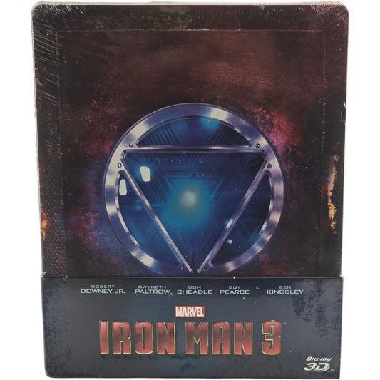 Iron Man 3 (2013) - SteelBook Blu-ray 3D + Blu-ray - Zone libre - vue 2