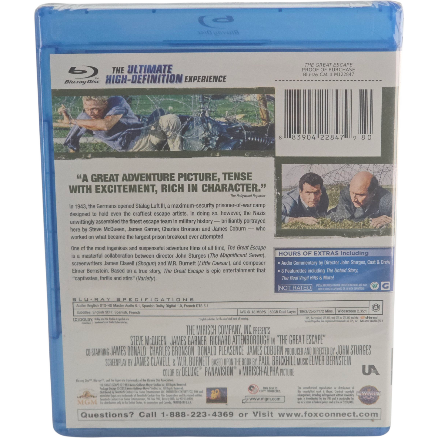 The Escape Blu-ray Steve McQueen, James Garner, Attenborough Region A