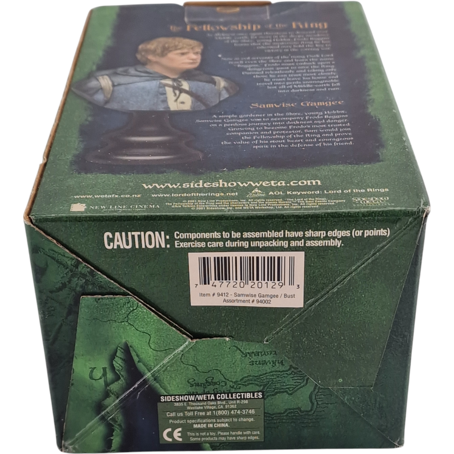 Seigneur des Anneaux Buste Resine Samwise Gamgee Sideshow Weta  Polystone 1/4