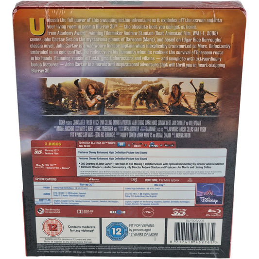 John Carter - SteelBook Blu-ray 3D + Blu-ray - Visuel 3