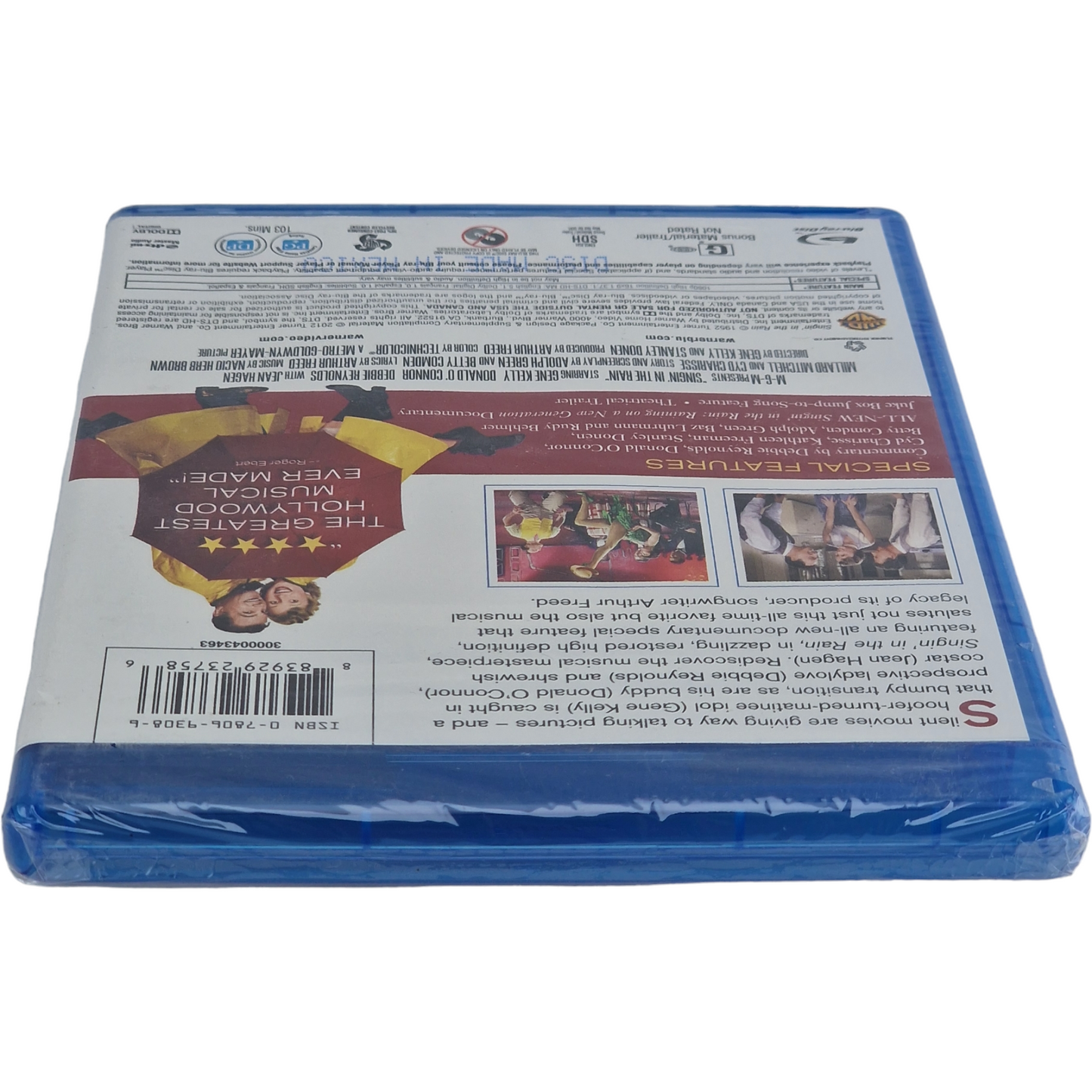 Singin' in The Rain Blu-ray + DVD Gene Kelly, Donald O'Connor 2012 Region Libre