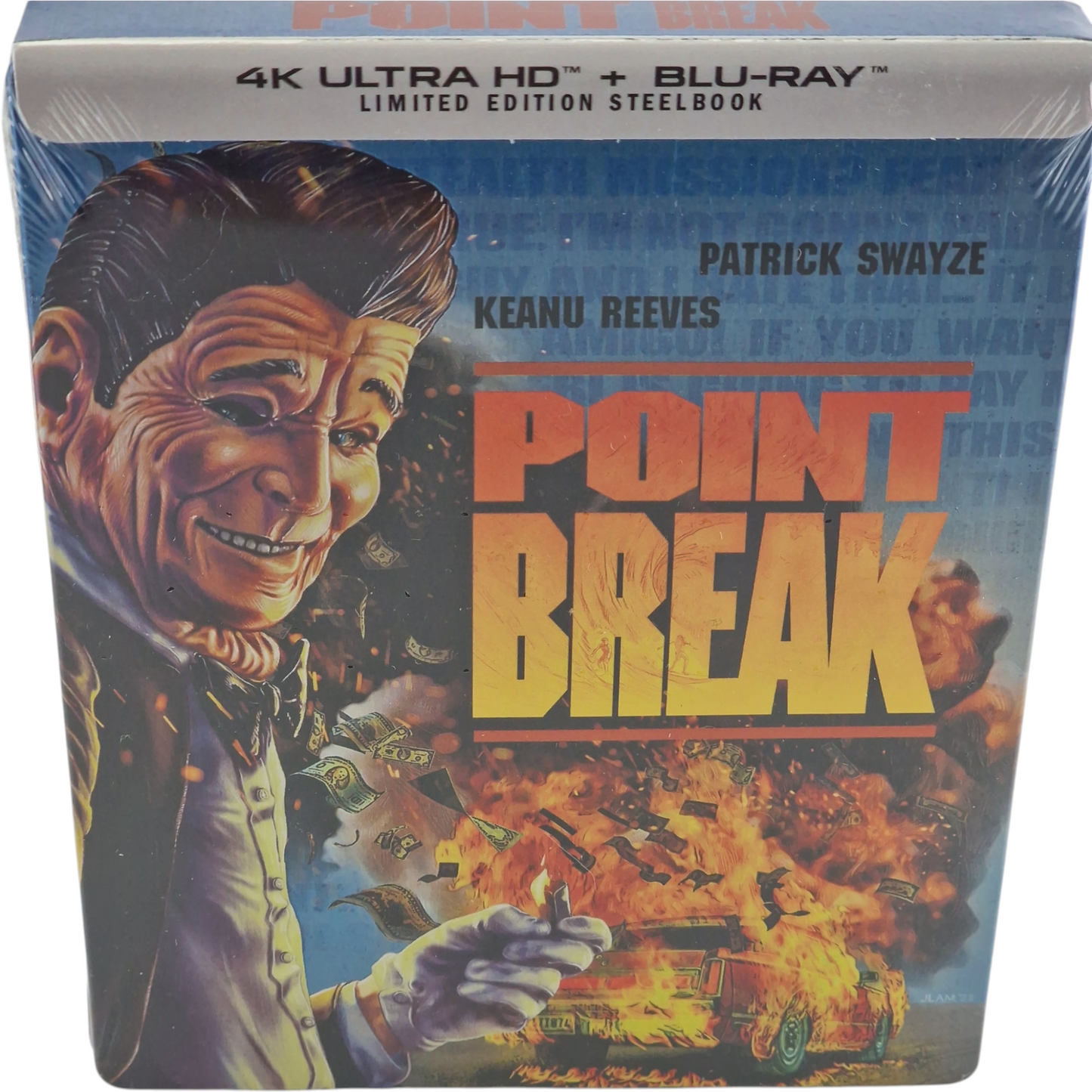 Point Break 1991 SteelBook 4K Ultra HD + Blu-ray Patrick Swayze, Keanu Reeves A