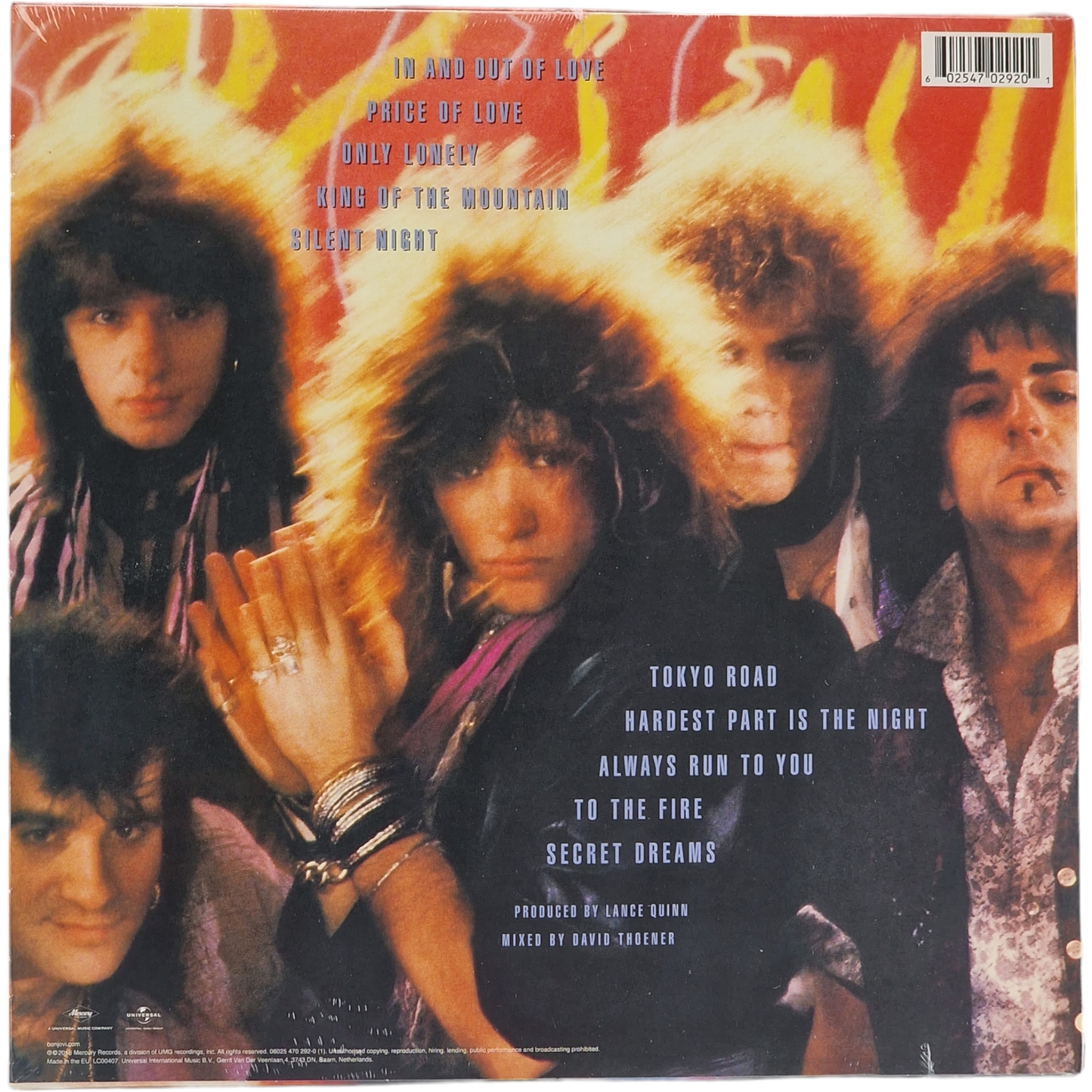 Bon Jovi – 7800° Fahrenheit Vinyle, LP, Album, Réédition 2016 Scellé en usine