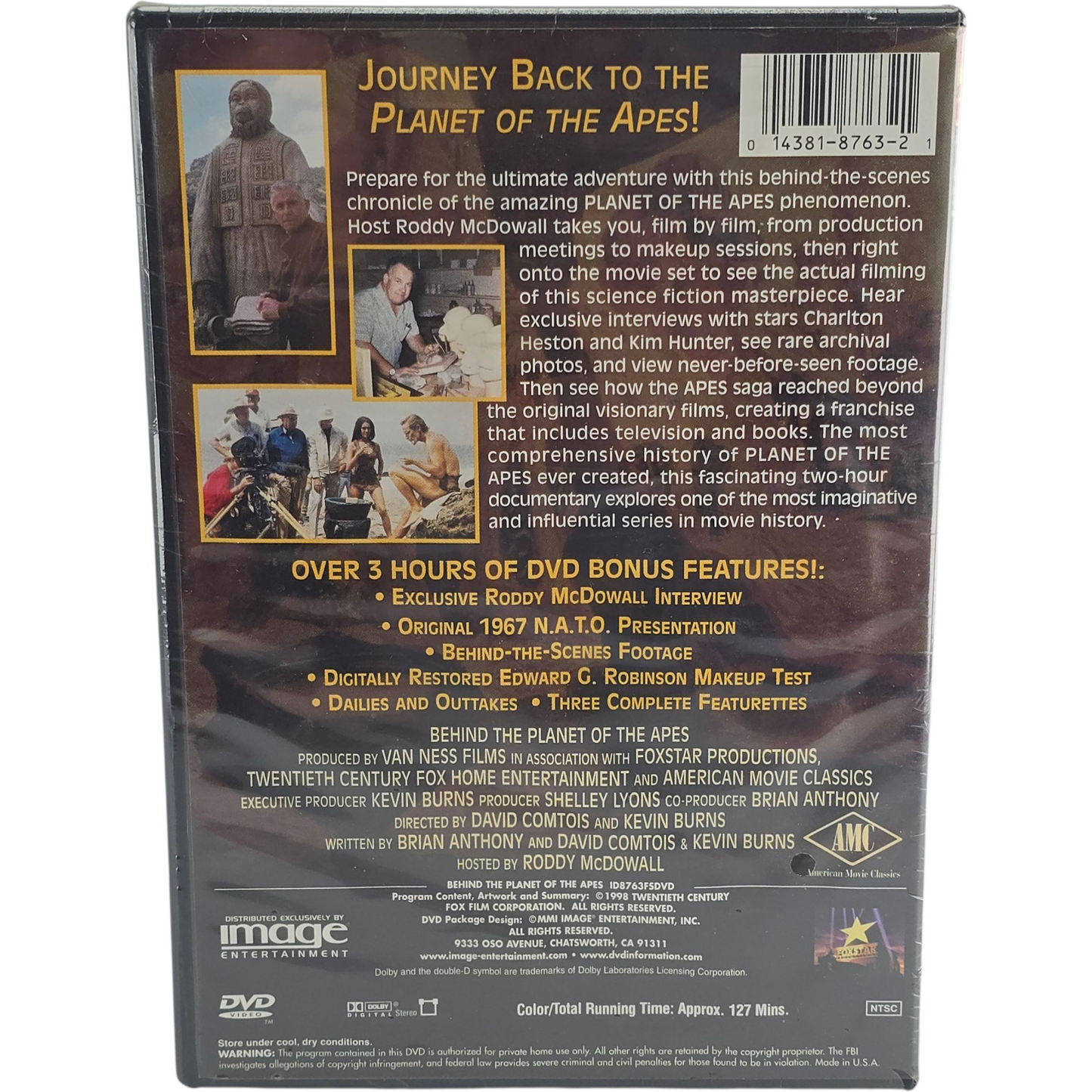 Derrière la Planète des singes 1998  DVD Documentaire US Import  Région 1   VO