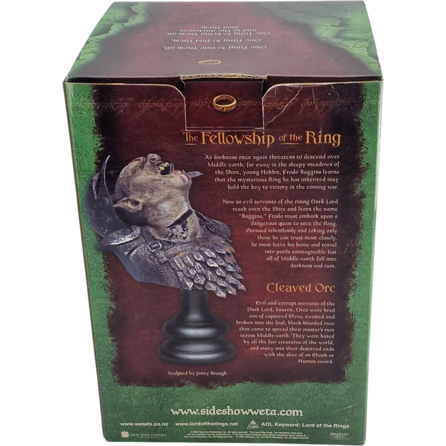 Seigneur des Anneaux Buste Resine Cleaved Orc Weta  Polystone 1/4