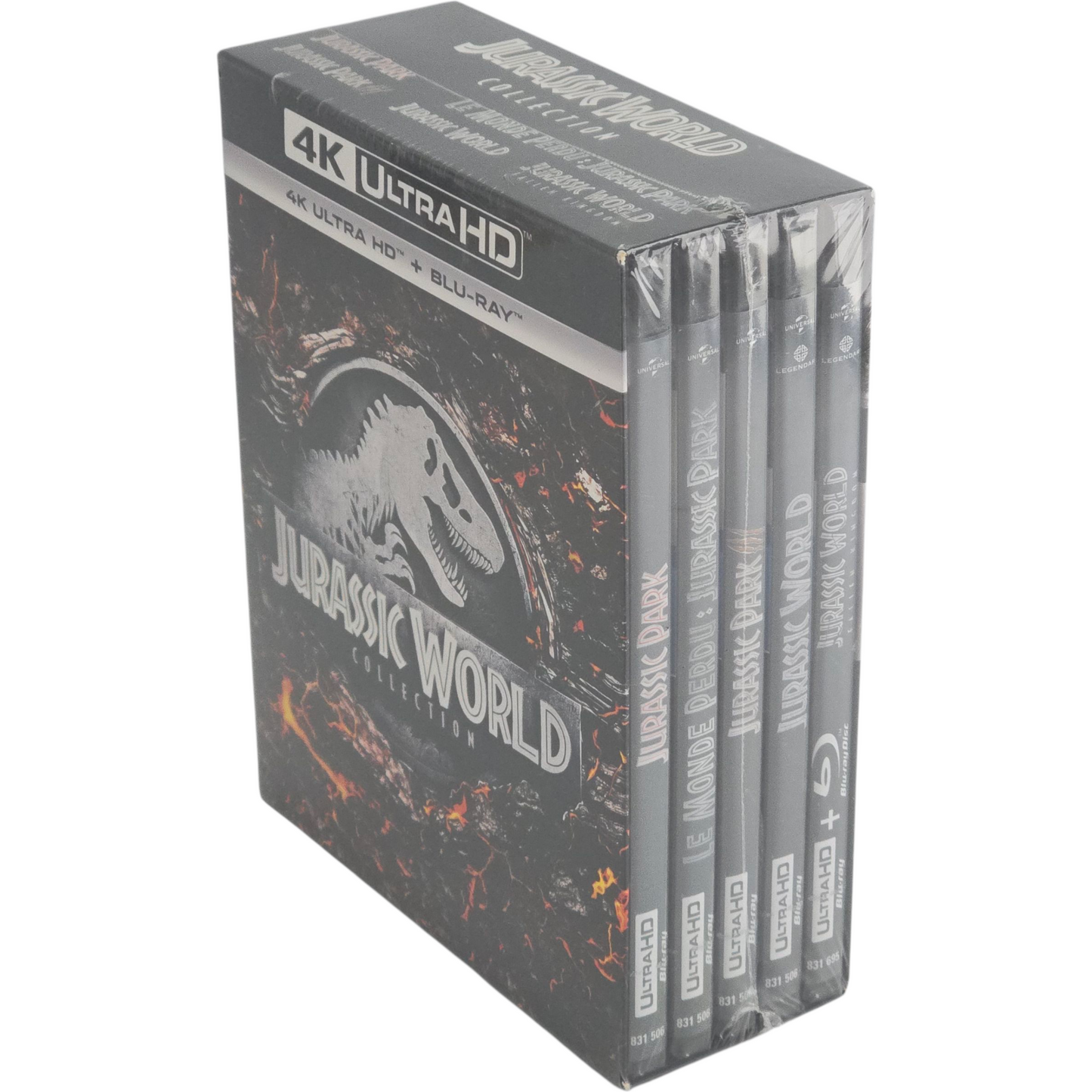 Jurassic Park + Jurassic World 5 Films Collection 4K UHD + Blu-ray Zone B