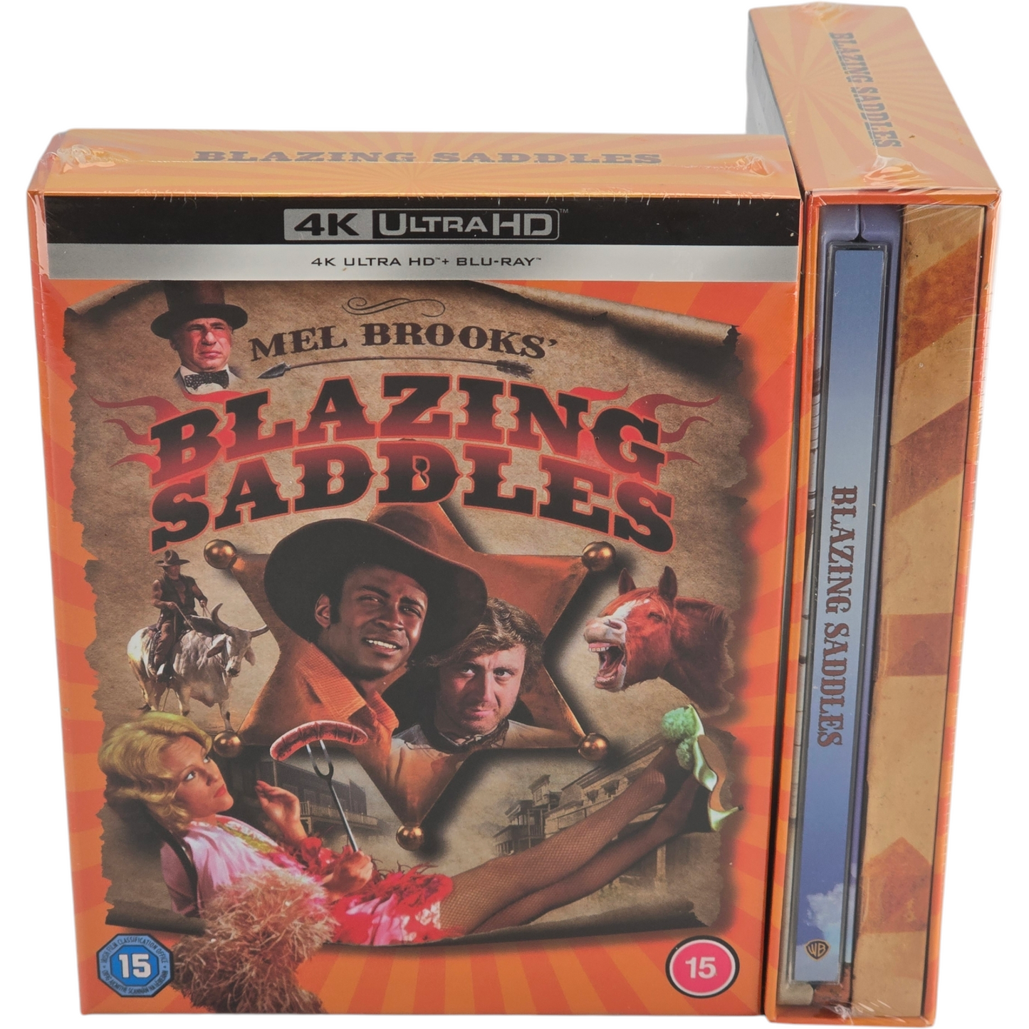 Blazing Saddles 4K Ultra HD + Blu-ray Steelbook Collector Mel Brooks zone B