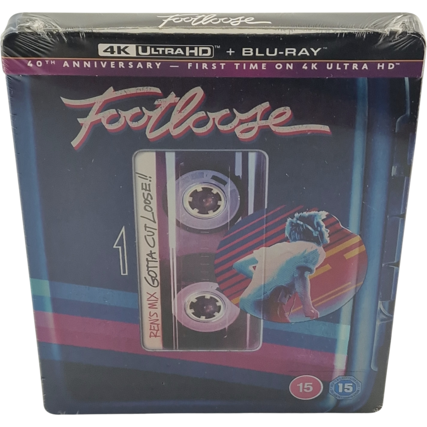 Footloose 1984 SteelBook 4K Ultra HD + Blu-ray Kevin Bacon 2024 Zone B