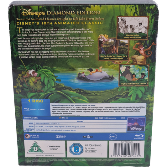 Le Livre de la jungle – SteelBook Blu-ray – vue 3