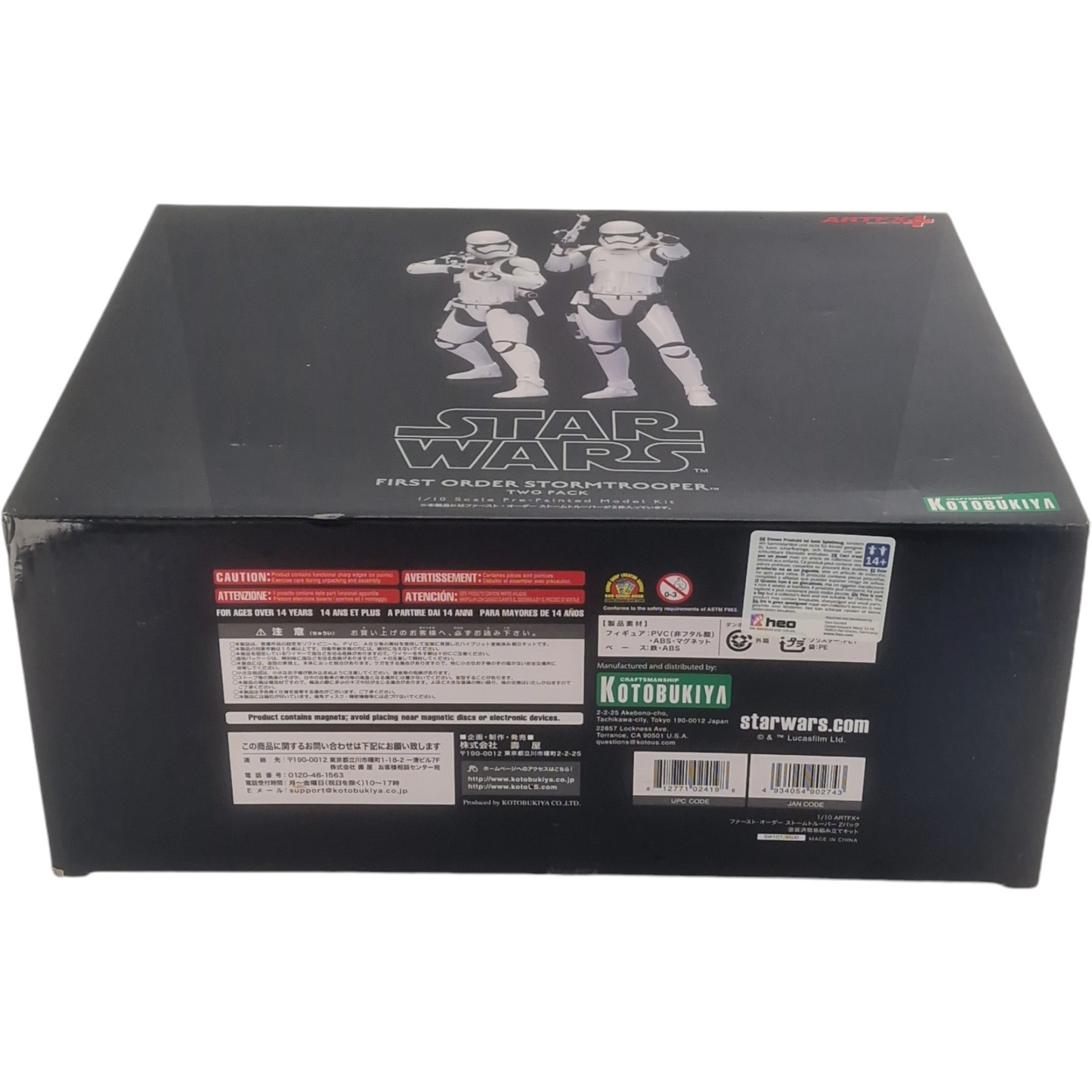 Star Wars -Artfx+ First Order Stormtrooper statue Kotobukiya l'échelle 1:10 Ensemble de 2, blanc Neuf