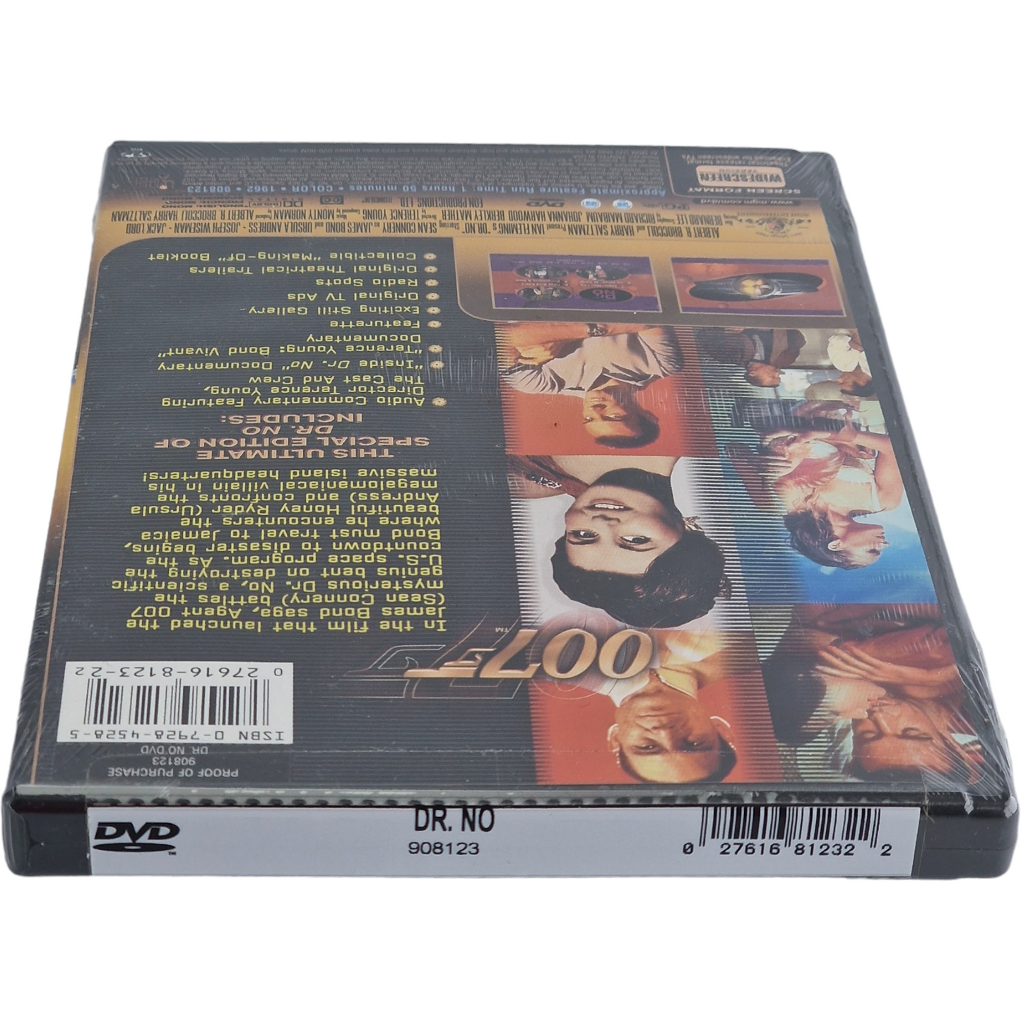 Dr. No DVD 1962 James Bond Sean Connery 2000 Zone 1