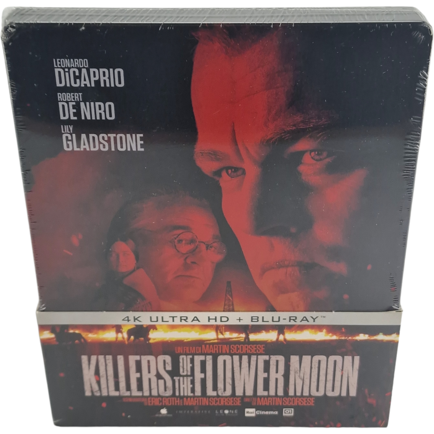 Killers of the Flower Moon 4K Ultra HD + Blu-ray Steelbook DiCaprio, De Niro B Zone 2024