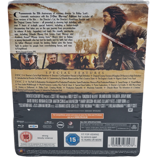 Kingdom of Heaven – SteelBook Blu-ray – vue 3