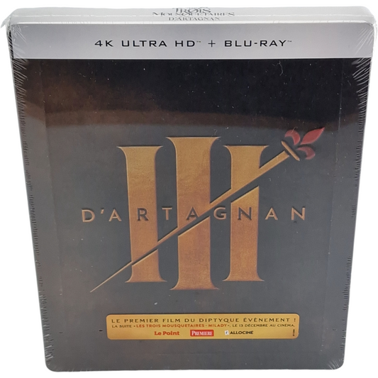 Les Trois Mousquetaires: D'Artagnan SteelBook Débossé 4K Ultra HD + Blu-ray  B