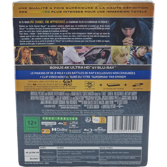 8 Mile - SteelBook 4K Ultra HD + Blu-ray - Visuel 3