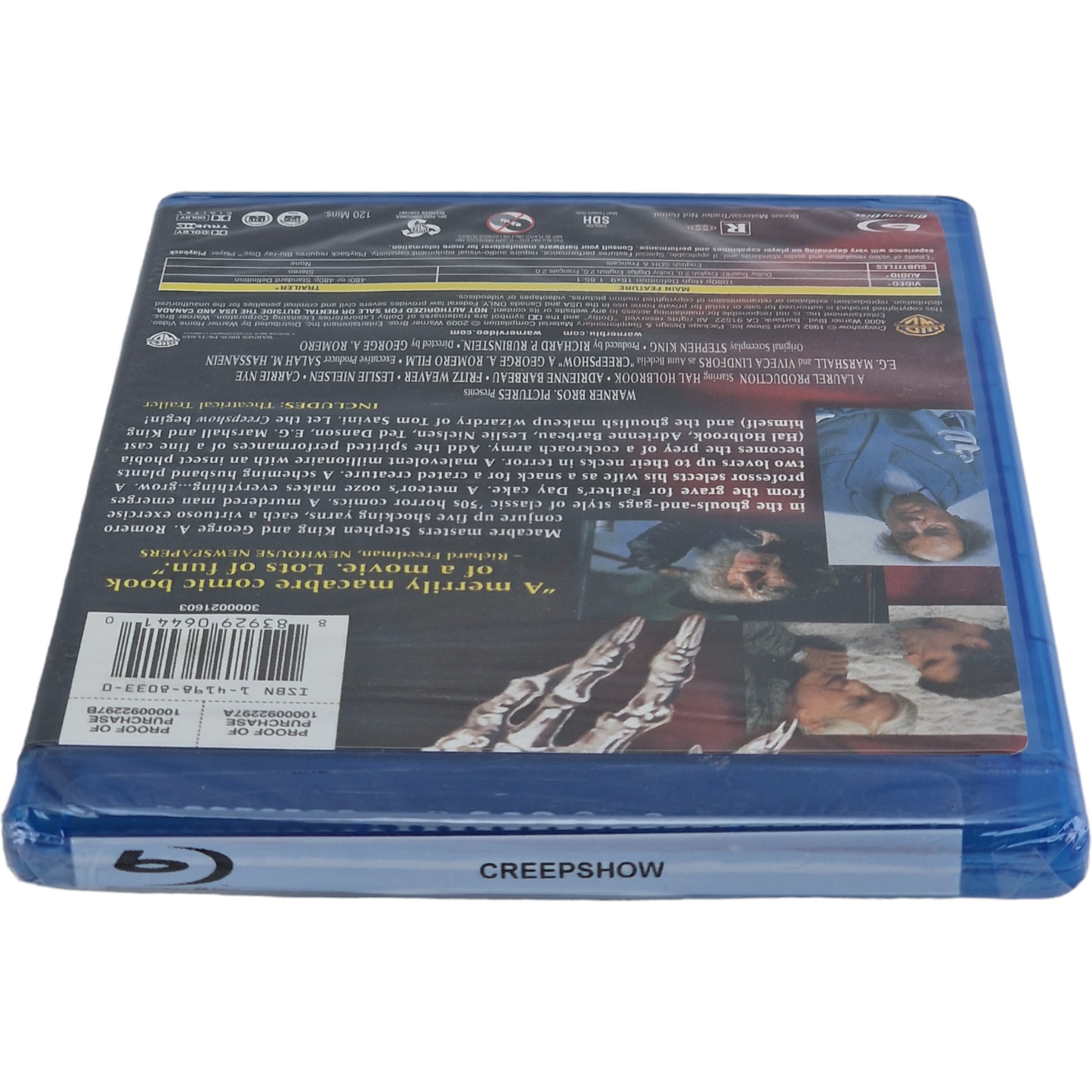 Creepshow 1982 Blu-ray George A. Romero Hal Holbrook 2009 Zone A