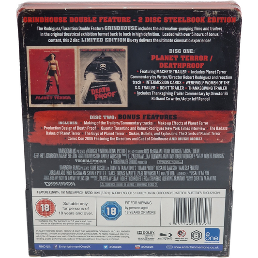 Grindhouse : Planet Terror & Boulevard de la mort – SteelBook Blu-ray – vue 3