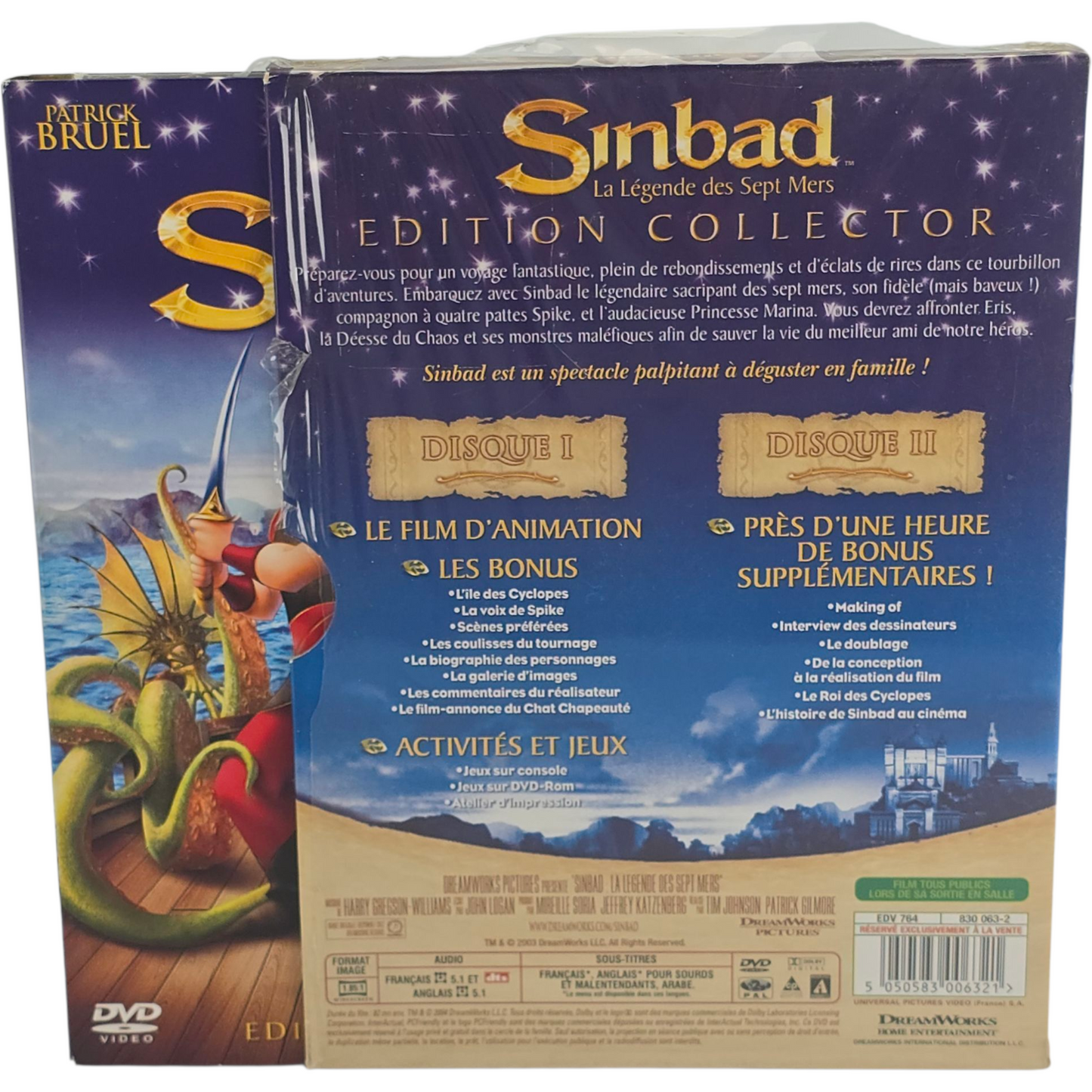 Sinbad - La Légende Des Sept Mers - Édition Collector de Tim Johnson - DVD Zone 2