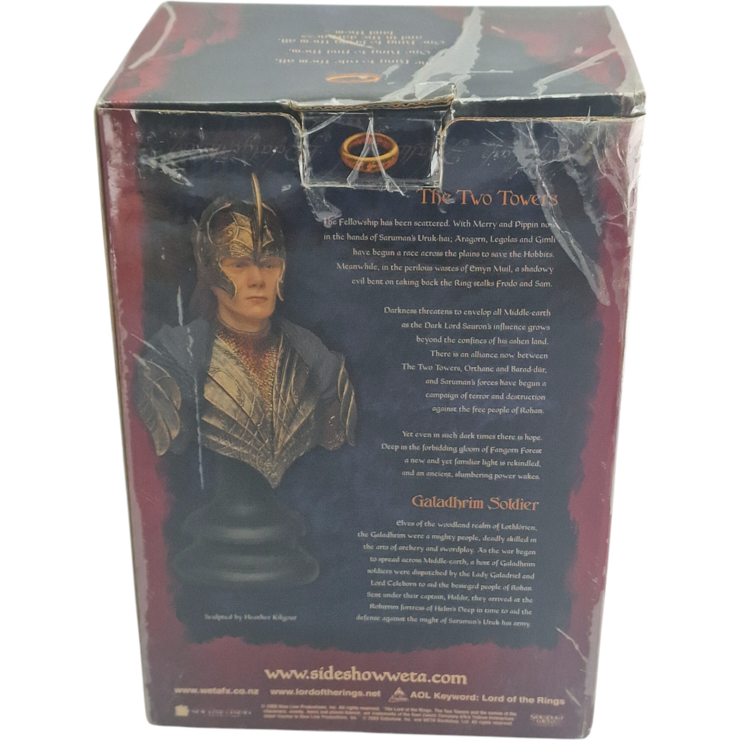 Seigneur des Anneaux Buste Resine Galadhrim Soldier Sideshow Weta 2000 EX Numéroté