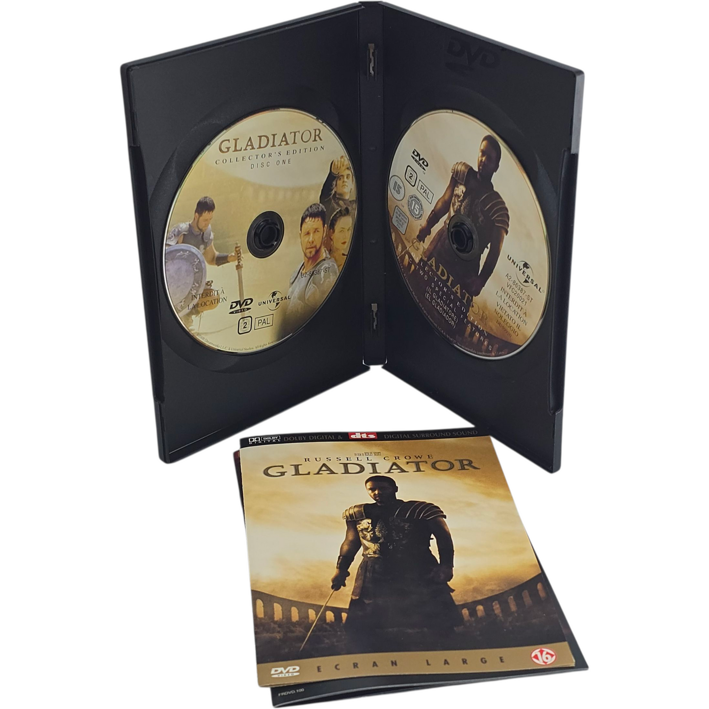 Gladiator DVD Version longue e Ridley Scott  Russell Crowe Zone 2