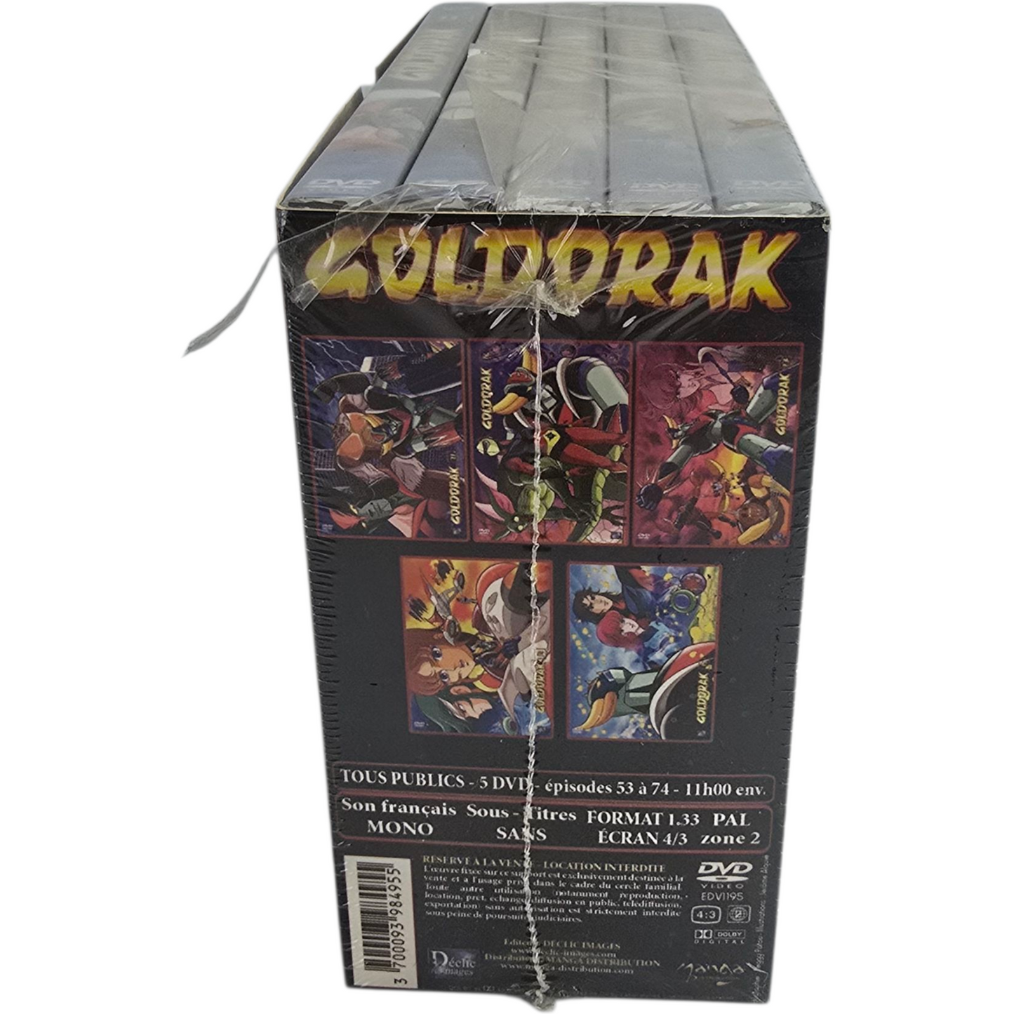 Goldorak 5 DVD  Box 3 (Épisodes 55 à 74) 1975   Actarus, Alcor, Vénusia  Zone B