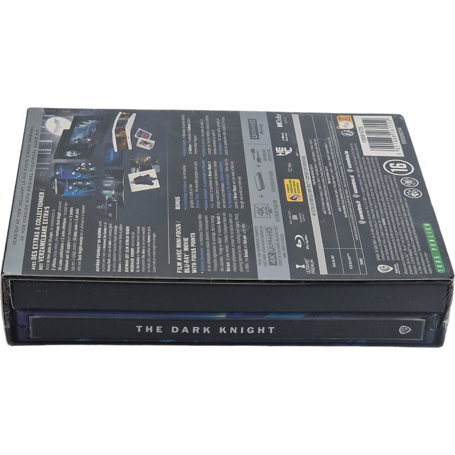 Batman: The Dark Knight SteelBook 4K Ultra HD + Blu-ray Édition Collector Zone B