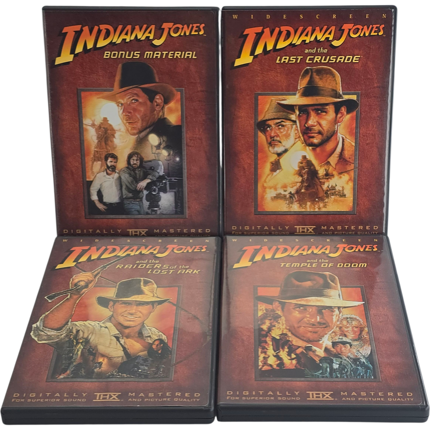 The Adventures of Indiana Jones DVD 3 Films Steven Spielberg Zone 1 US Import